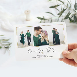 Mod Gallery Editable Color Save the Date Kaart