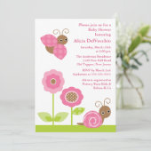 Mod Garden Baby shower Uitnodiging (Staand voorkant)