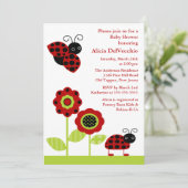 Mod Garden Baby shower Uitnodiging (Staand voorkant)
