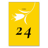 MOD GELE TULP BRUILOFT KAART (Achterkant)