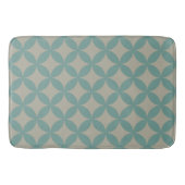 Mod Geometrische Retro Moderne Turquoise uit het m Badmat (Voorkant)