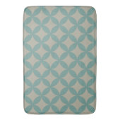Mod Geometrische Retro Moderne Turquoise uit het m Badmat (Voorkant Verticaal)