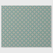 Mod Geometrische Retro Moderne Turquoise uit het m Cadeaupapier (Vlak)