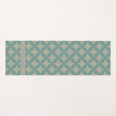 Mod Geometrische Retro Moderne Turquoise uit het m Yogamat (Voorkant (horizontaal))