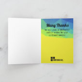 Mod geometrische universele werknemer jubileumkaar kaart (Binnen)