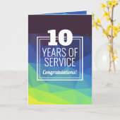 Mod geometrische universele werknemer jubileumkaar kaart (Gele Bloem)