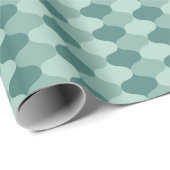 Mod Gift Wrap | Aqua Ogee Cadeaupapier (Rol Hoek)