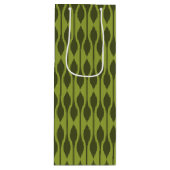 Mod Gift Wrap | Avocado-druppels Wijn Cadeautas (Voorkant)