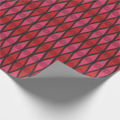 Mod Gift Wrap | Scarlet Lattice Cadeaupapier (Hoek)