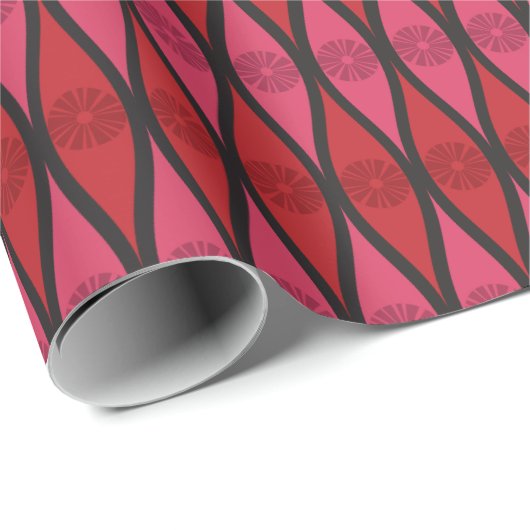 Mod Gift Wrap | Scarlet Lattice Cadeaupapier (Rol Hoek)