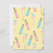 Mod Golfing Mid-Century Baby shower Reveal Sign Kaart (Achterkant)