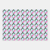 Mod grafische vakantie trio cadeau wrap inpakpapier vel (Voorkant 2)