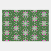 Mod grafische vakantie trio cadeau wrap inpakpapier vel (Voorkant)