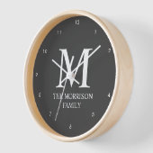 Mod Gray Gepersonaliseerd Familie Monogram (Hoek)