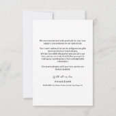 Mod Grey Eenvoudige bruiloft 3 foto's collage Bedankkaart (Achterkant)