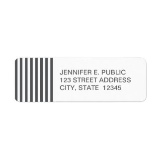 Mod Grey Stripes Pattern Etiket