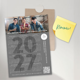 Mod Grijs 2027 Agenda Vakantie Foto Magnetische Ka