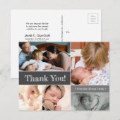 Mod Grijs Dank u introducerend de Tweede Foto's va Aankondigingskaart (Voorkant / Achterkant)