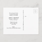 Mod Grijs Dank u introducerend de Tweede Foto's va Aankondigingskaart (Achterkant)