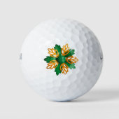 MOD Groene Bloem Aanpassen Logo Vrouwelijke Bloeme Golfballen (Voorkant)