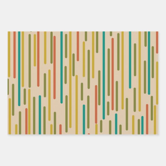 Mod Groove Retro Patronen Inpakpapier Vel (Voorkant 3)