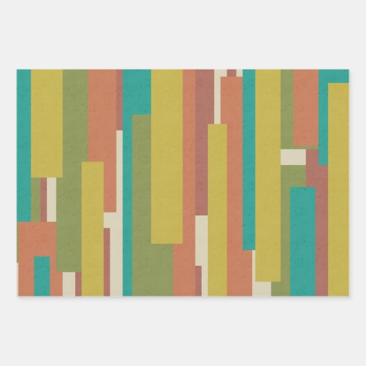 Mod Groove Retro Patronen Inpakpapier Vel (Voorkant 2)