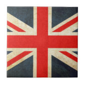 Mod Grunge Union Jack Ceramic Gift Tile Tegeltje (Voorkant)