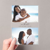 MOD H Duo Foto De datum opslaan Acryl Uitnodigingen (Insitu (Draagbaar))