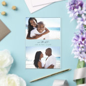 MOD H Duo Foto De datum opslaan Acryl Uitnodigingen (Insitu (Huwelijk))