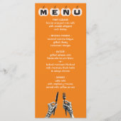 Mod Halloween Bruiloft Party Menu (Voorkant)