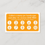 mod hamburger - loyaliteitskaart klantenkaartje (Achterkant)