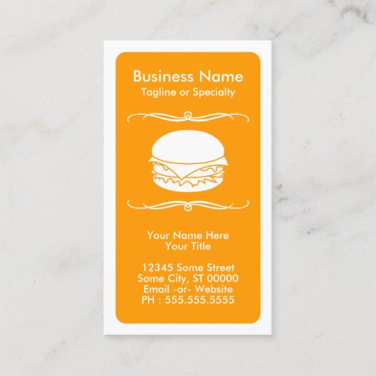 mod hamburger - loyaliteitskaart klantenkaartje (Voorkant)