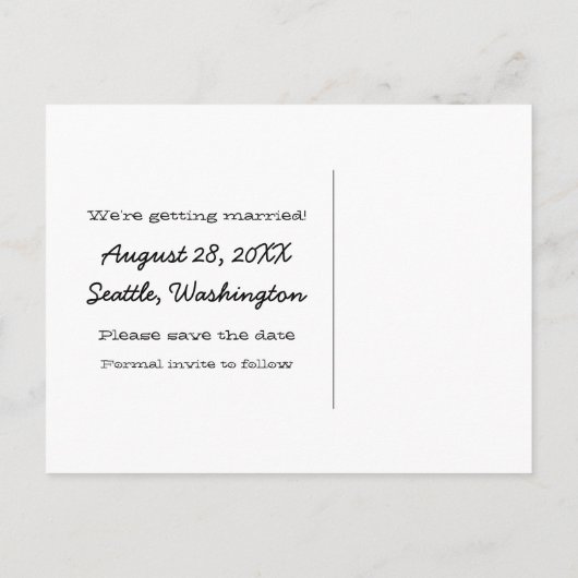 Mod hart Opslaan Briefkaart datum rood (Achterkant)