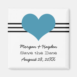 Mod hart Opslaan Datum magneet, blauw Magneet