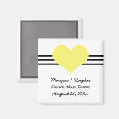 Mod hart Opslaan Datum magneet, Geel Magneet (Voorkant / Achterkant)