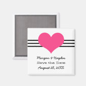 Mod hart Opslaan Datum magneet, Roze Magneet (Voorkant / Achterkant)