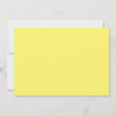 Mod hart Opslaan Datum uitnodiging, Geel Save The Date (Achterkant)