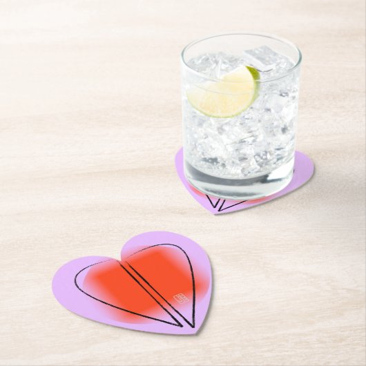 Mod-Heart-shaped Paper Onderzetter (Insitu)