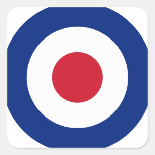 Mod. - het Klassieke Doel van het Boogschieten Vierkante Sticker