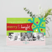 Mod Holiday-fotokaart Feestdagenkaart (Staand voorkant)