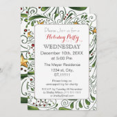 Mod Holiday Pattern, Uitnodiging feestdag (Voorkant / Achterkant)