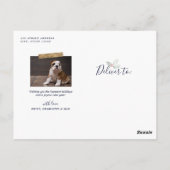 Mod Holly Gold Geo Foto Lijst Navy | Vakantiekaart Briefkaart (Achterkant)