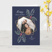 Mod Holly Gold Geo Foto Lijst Navy | Vakantiekaart Kaart (Gele Bloem)