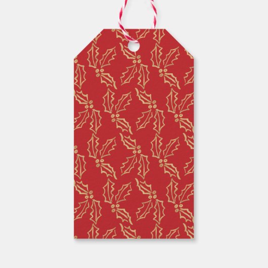 Mod Holly Gold Geo Foto Lijst Wit | Vakantie Cadeaulabel (Achterkant)