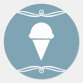 mod-ijs ronde sticker (Voorkant)