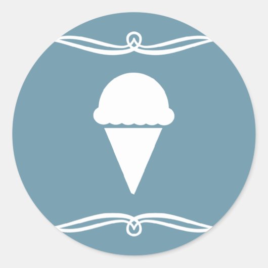 mod-ijs ronde sticker (Voorkant)