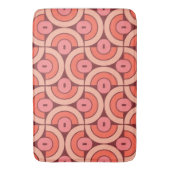 Mod jaren 70 Retro Stijl Geometrisch Ontwerp Badmat (Voorkant Verticaal)