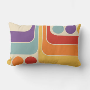 Mod jaren 70 Retro Stijl Geometrisch Ontwerp Kussen
