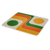 Mod jaren 70 Retro Stijl Geometrisch Ontwerp Snijplank (Hoek)