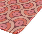 Mod jaren 70 Retro Stijl Geometrisch Ontwerp Snijplank (Hoek)